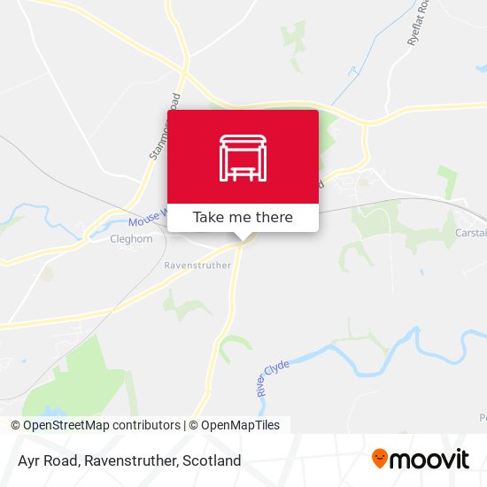 Ayr Road, Ravenstruther map