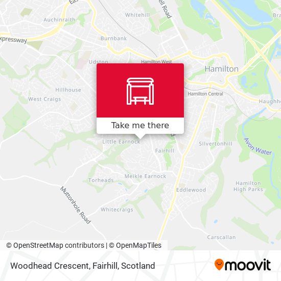 Woodhead Crescent, Fairhill map