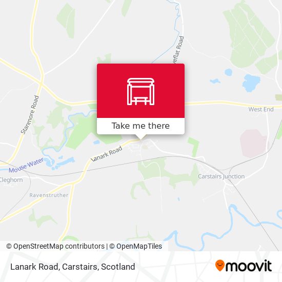 Lanark Road, Carstairs map