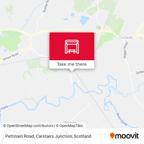 Pettinain Road, Carstairs Junction map