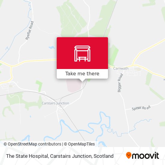 The State Hospital, Carstairs Junction map