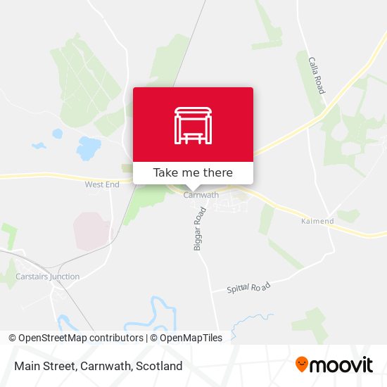 Main Street, Carnwath map