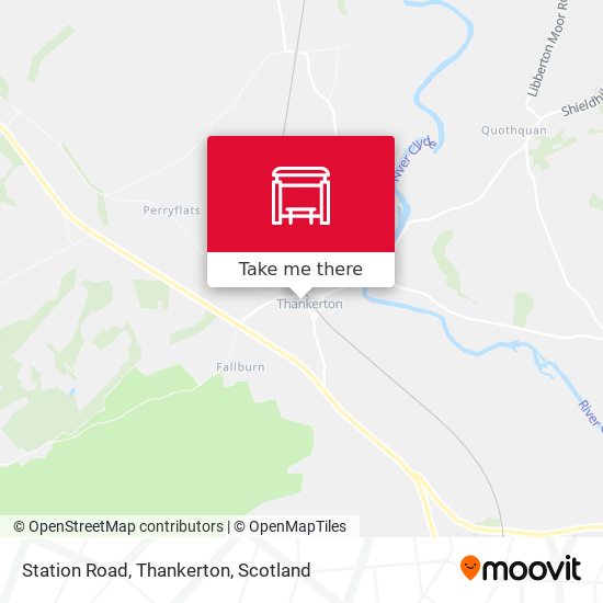 Station Road, Thankerton map