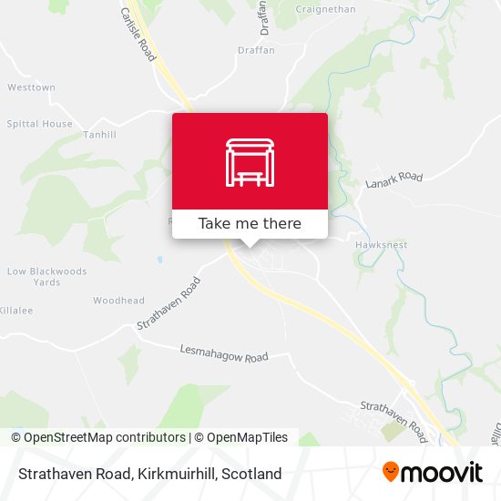 Strathaven Road, Kirkmuirhill map