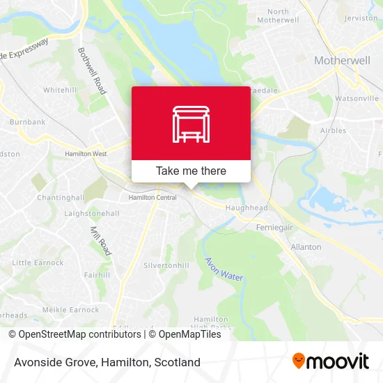 Avonside Grove, Hamilton map