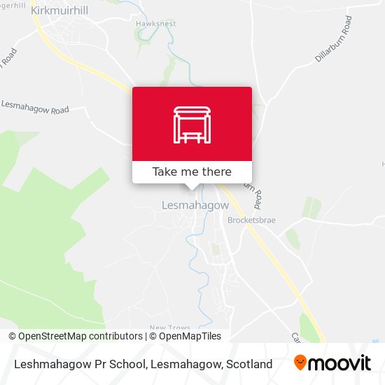 Leshmahagow Pr School, Lesmahagow map