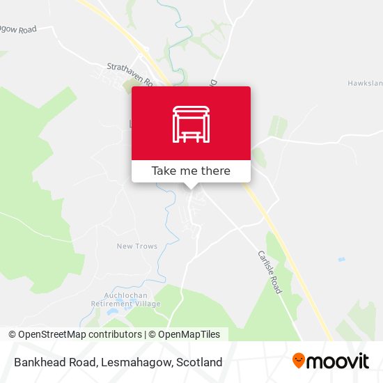 Bankhead Road, Lesmahagow map