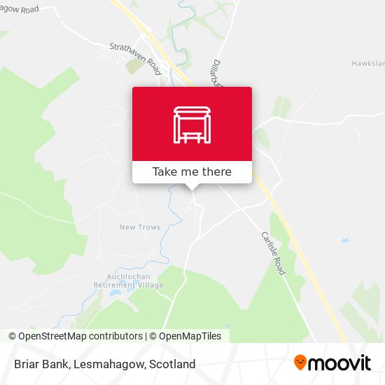 Briar Bank, Lesmahagow map