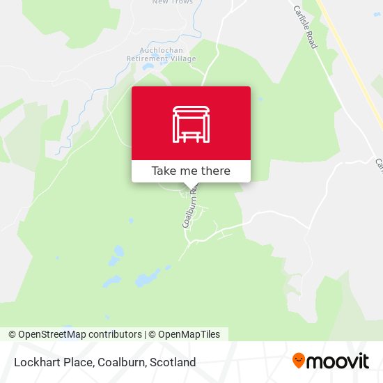 Lockhart Place, Coalburn map