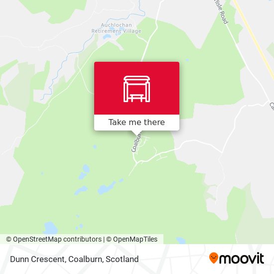 Dunn Crescent, Coalburn map