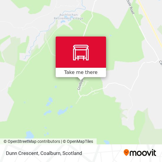 Dunn Crescent, Coalburn map