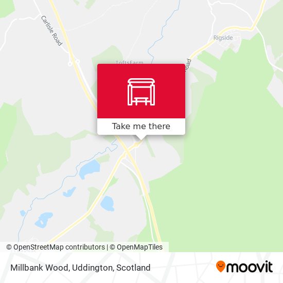 Millbank Wood, Uddington map