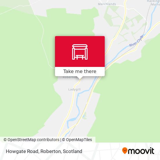 Howgate Road, Roberton map