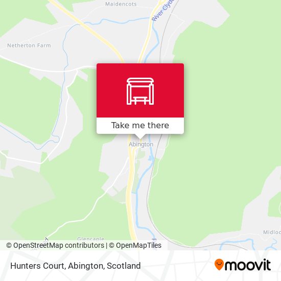 Hunters Court, Abington map