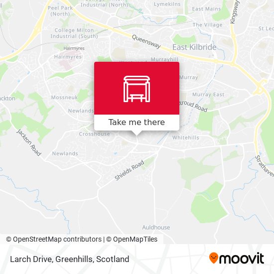Larch Drive, Greenhills map