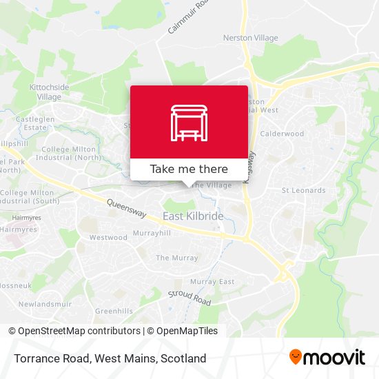 Torrance Road, West Mains map