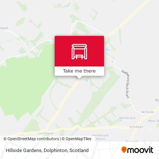 Hillside Gardens, Dolphinton map