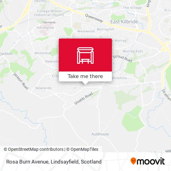 Rosa Burn Avenue, Lindsayfield map
