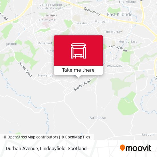 Durban Avenue, Lindsayfield map