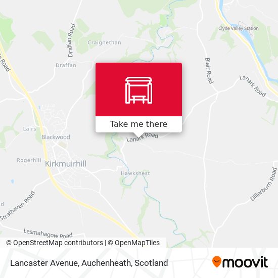Lancaster Avenue, Auchenheath map