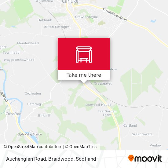 Auchenglen Road, Braidwood map