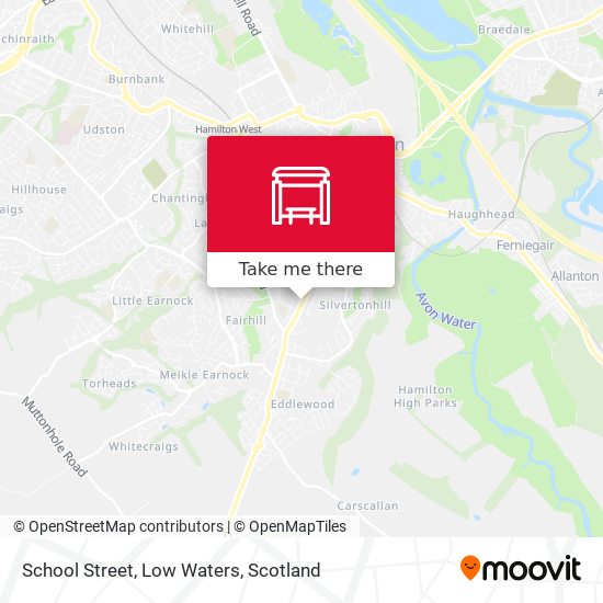 School Street, Low Waters map