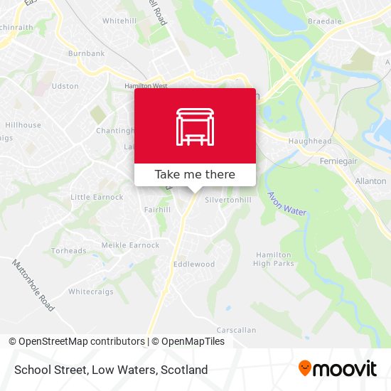 School Street, Low Waters map