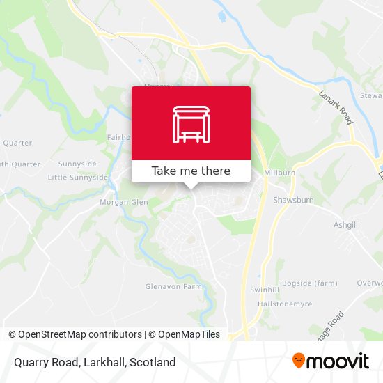 Quarry Road, Larkhall map