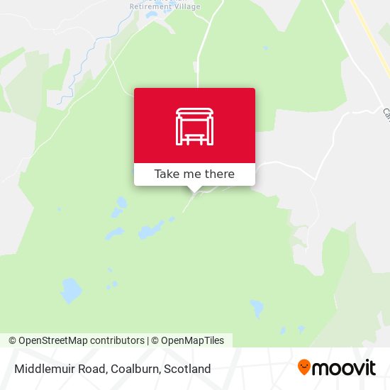Middlemuir Road, Coalburn map
