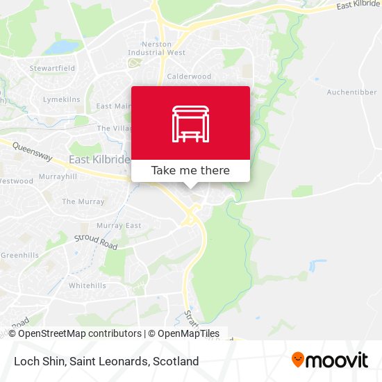 Loch Shin, Saint Leonards map