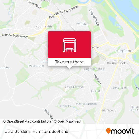 Jura Gardens, Hamilton map