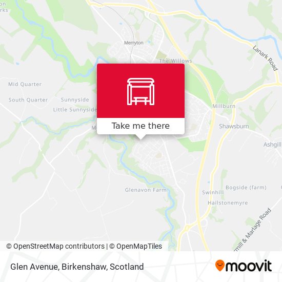 Glen Avenue, Birkenshaw map