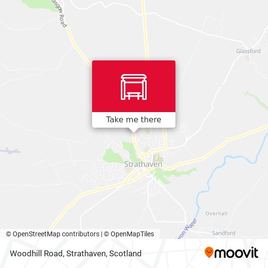 Woodhill Road, Strathaven map