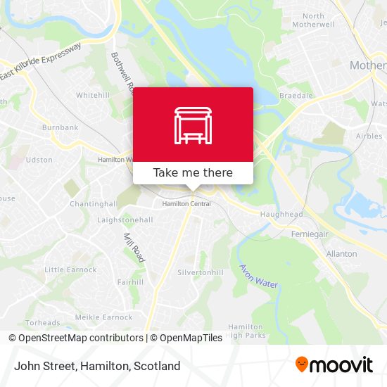 John Street, Hamilton map