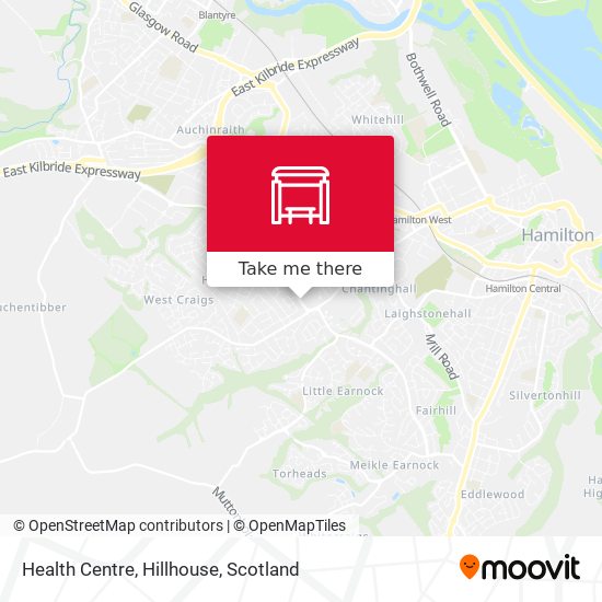 Health Centre, Hillhouse map