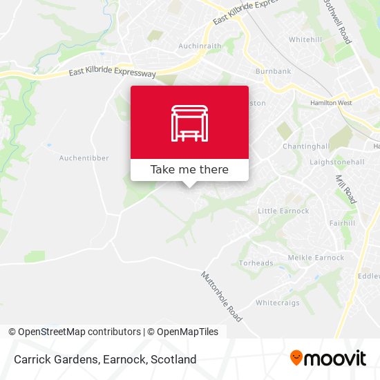 Carrick Gardens, Earnock map