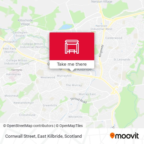 Cornwall Street, East Kilbride map