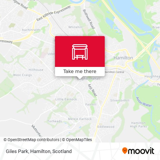 Giles Park, Hamilton map