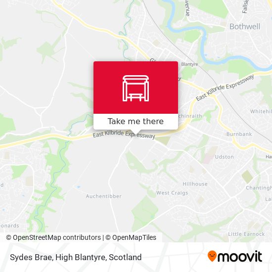 Sydes Brae, High Blantyre map