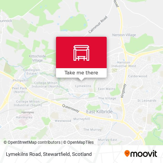 Lymekilns Road, Stewartfield map
