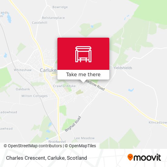 Charles Crescent, Carluke map