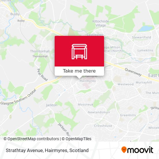 Strathtay Avenue, Hairmyres map