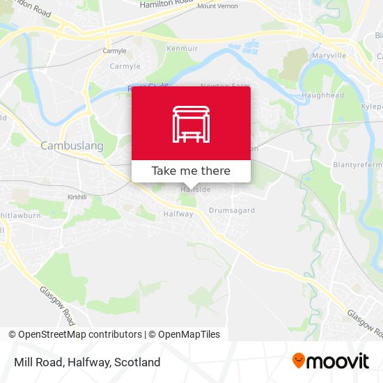 Mill Road, Halfway map