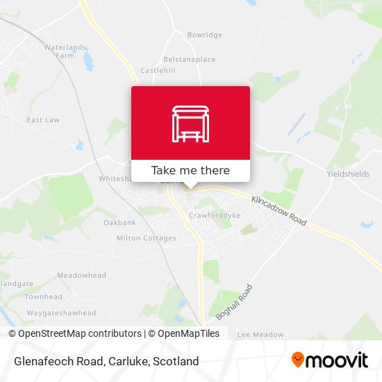 Glenafeoch Road, Carluke map