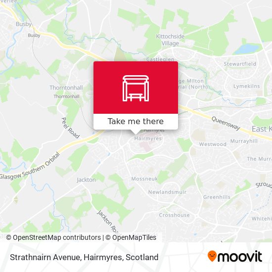 Strathnairn Avenue, Hairmyres map