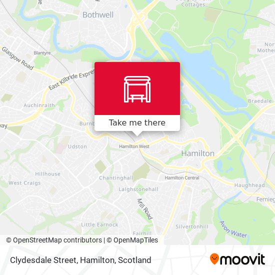 Clydesdale Street, Hamilton map