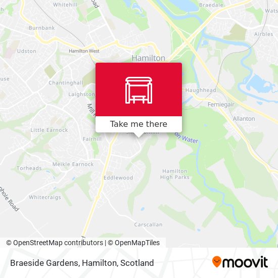 Braeside Gardens, Hamilton map
