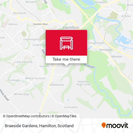 Braeside Gardens, Hamilton map