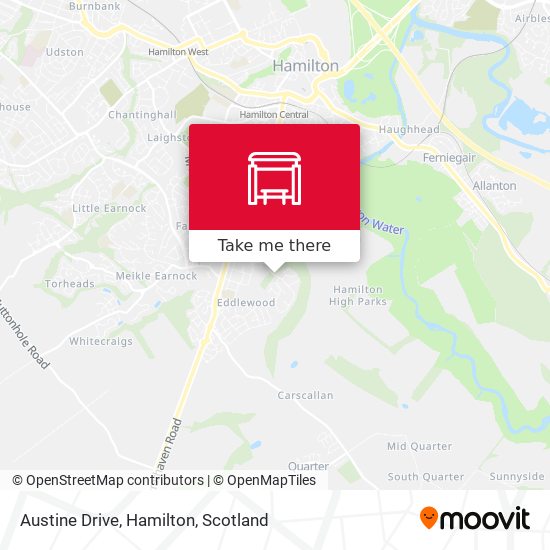 Austine Drive, Hamilton map