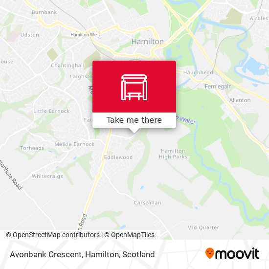 Avonbank Crescent, Hamilton map